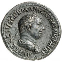 Sestertius - Vitellius PAX GER ROM S C, Roma and Victory