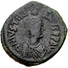 40 Nummi - Justinian I Constantinopolis, Type ♰M♰