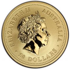50 Dollars - Elizabeth II 4th Portrait - Kangaroo - Gold Bullion Coin