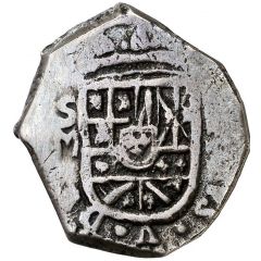 2 Reales - Felipe V Seville,hammered