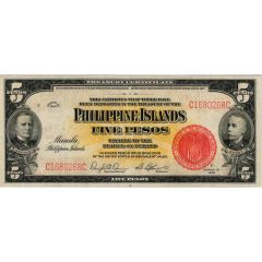 5 Pesos Philippines Islands, Treasury certificate