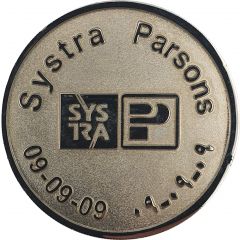 Medal - Systra and Parsons - Dubai Metro Inauguration