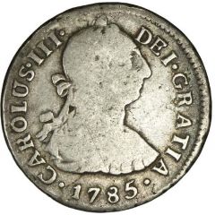 2 Reales - Carlos III portrait