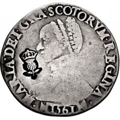 1 Testoon - Mary I 3rd Period, Countermark of 1578
