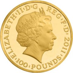 100 Pounds - Elizabeth II Jupiter - Altius, Gold Proof