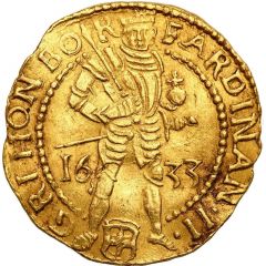 1 Ducat - Ferdinand II Five lines reverse