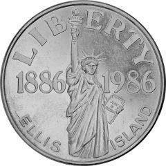 1 oz Silver Liberty 1886-1986 Ellis Island