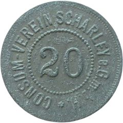 20 Pfennigs - Scharley Consum Verein e.G.m.b.H.