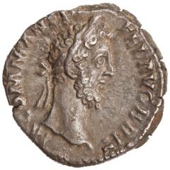 Denarius - Commodus FEL AVG P M TR P XI IMP VII COS V P P, Felicitas and Victory