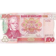 100 Pounds Bank of Scotland