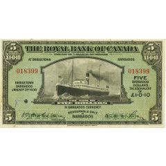 5 Dollars / 1 Pound 10 Pence