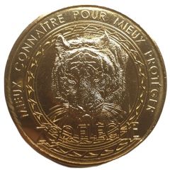 Jeton touristique - Monnaie de Paris - Zoo de La Flèche - Tigre