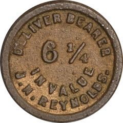 61/4 Cents J.N. Reynolds, Cockburn Harbour