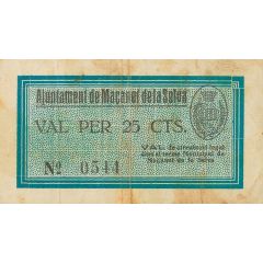 25 Céntimos Maçanet de la Selva