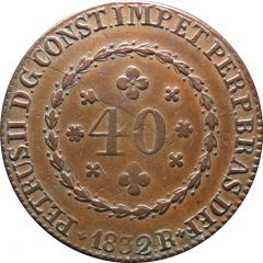 40 Réis - Pedro II
