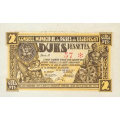 2 Pesetas Roses de Llobregat