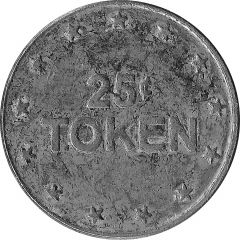 25 Cents Token No Cash Value