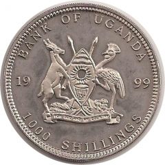 1000 Shillings 20 Euro cent Germany