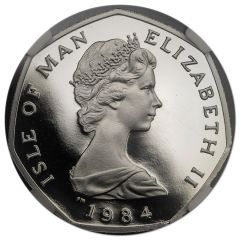 20 Pence - Elizabeth II Quincentenary of the College of Arms, Platinum Proof