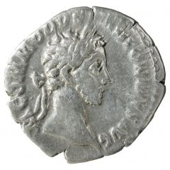 Denarius - Commodus LIB AVG TR P V IMP IIII COS II P P, Liberalitas