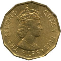3 Pence - Elizabeth II 1st portrait