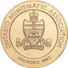 Medal - Ontario Numismatic Association Convention 2012 Kitchener, Ontario