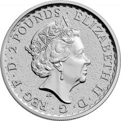 2 Pounds - Elizabeth II Year of the Rooster, 1 oz Fine Silver