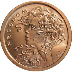 1oz Copper Freedom girl, Slave Queen