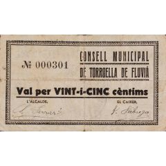 25 Céntimos Torroella de Fluvià