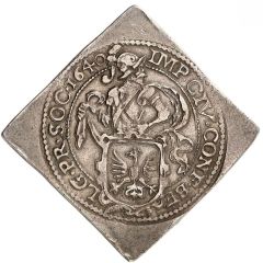 1/2 Daalder `1/2 Leeuwendaalder` Deventer arms, klippe