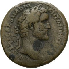 As - Antoninus Pius P M TR POT COS DES II S C, Pax