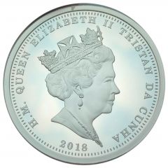 5 Pounds - Elizabeth II WWI Centenary, Lest We Forget, Silver plated copper-nickel