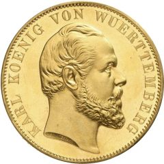 2 Thalers / 31/2 Gulden - Charles I Gold pattern strike, Ulm Cathedral