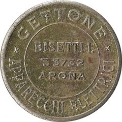 Jukebox Token - Gettone Apparecchi Elettrici Bisetti I.
