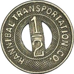 1/2 Fare - Hannibal Transportation Co. Hannibal, Missouri