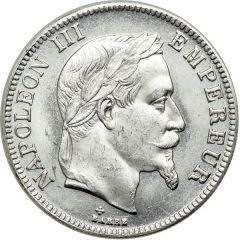 100 Francs - Napoléon III Platinum replica