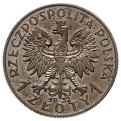 1 Zloty Plonia, Trial Strike Ag incuse próba