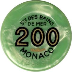 200 francs - Casino de Monte-Carlo