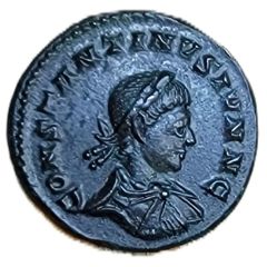 Nummus - Constantinus II CONSTANTINVS IVN N C, SOLI INVICTO COMITI, S-P, PLN, Londinium