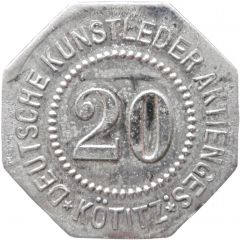 20 Pfennig - Kötitz Deutsche Kunstleder Aktienges.
