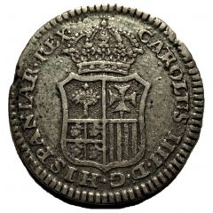 1 Real - Charles IV proclamation medal , Zaragoza