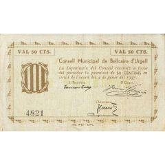 50 Céntimos Bellcaire d`Urgell