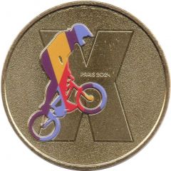 Jeton touristique - Monnaie de Paris - Paris 2024 - Médaillon X - BMX