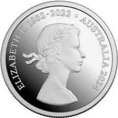 5 Cents - Elizabeth II 1st Portrait; In the name of - Echidna; Mary Gillick Obverse; Silver Proof