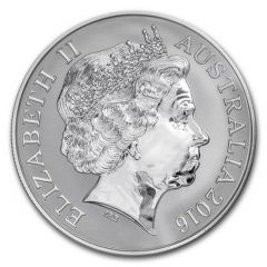 1 Dollar - Elizabeth II 4th Portrait - Saltwater Crocodiles - Monty