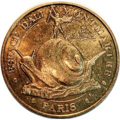 Monnaie de Paris Tourist Token - Paris Espace Dali Montmartre
