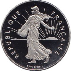 1 Franc Signature `D`AP. O.ROTY` - proof