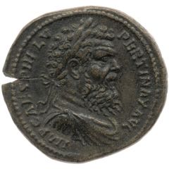 Sestertius - Pertinax DIS CVSTODIBVS S C, Fortuna