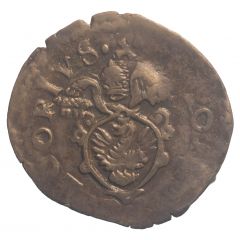 1 Quattrino - Gregory XIII S PETRVS FANO