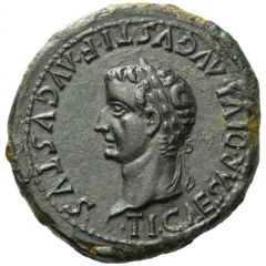 As - Tiberius M CATO L VETTIACVS C C A II VIR
